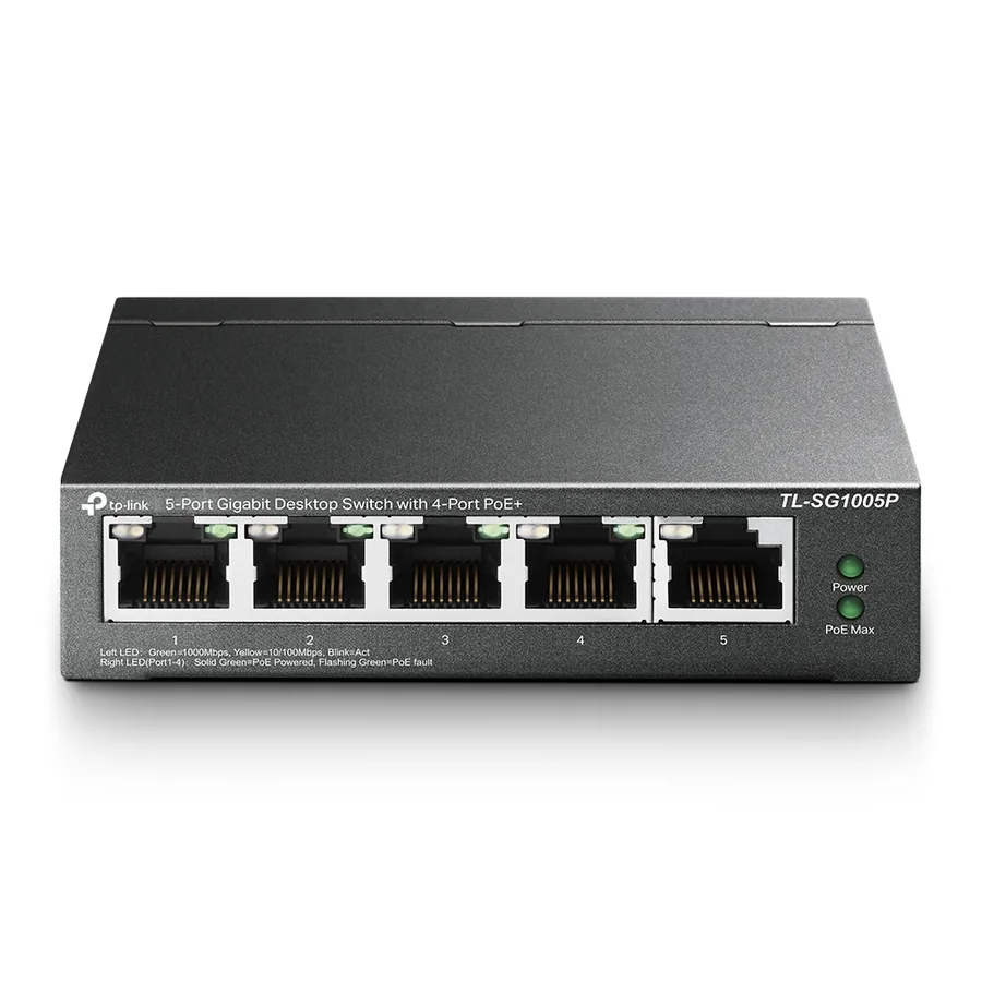 سويتش PoE طراز TP-Link TL-SG1005P، صورة الشركة المصنّعة